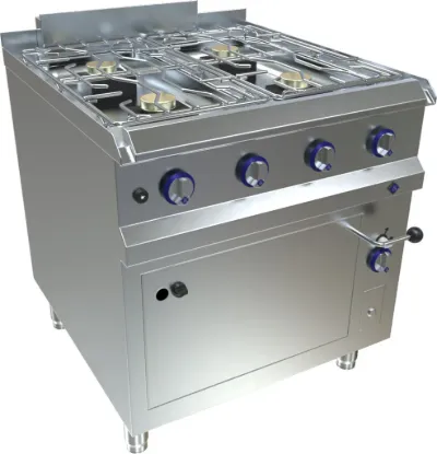 Picture of GAS RANGE WITH 4 BURNERS AND GAS OVEN
